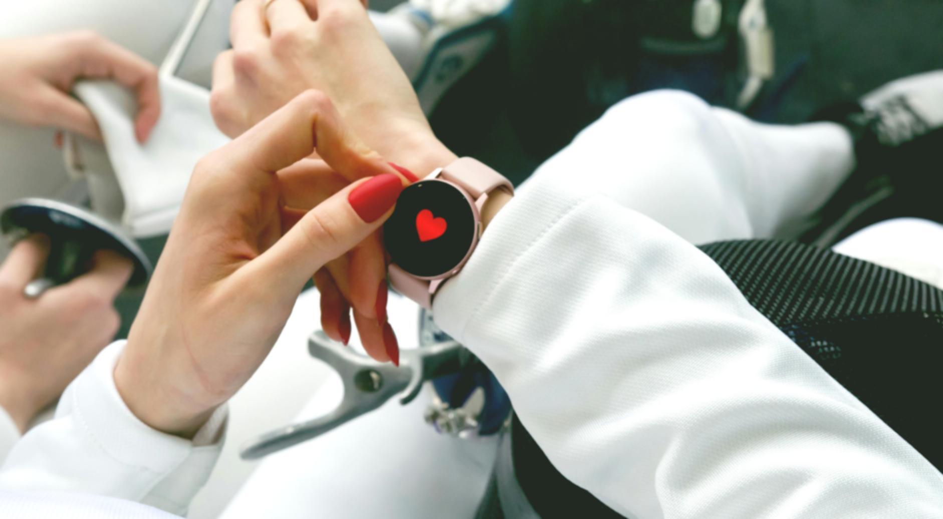 Nail artist applying professional polish technique